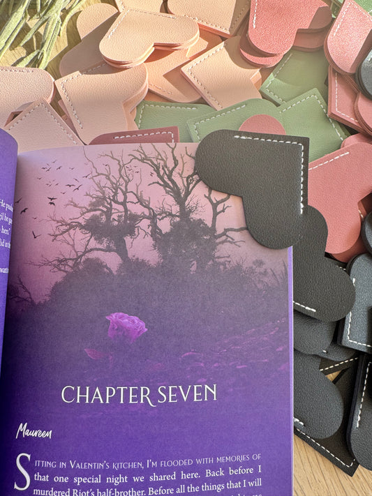 Sweetheart Leather Bookmark - Bookish Merch