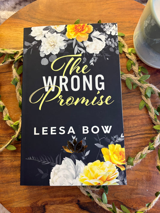 The Wrong Promise: The Hendricks Billionaires Book 3 by Leesa Bow - Foiled/Sprayed Edge Special Edition Signed Paperback