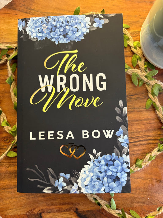 The Wrong Move: The Hendricks Billionaires Book 2 by Leesa Bow - Foiled/Sprayed Edge Special Edition Signed Paperback