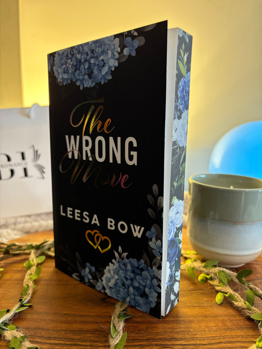 The Wrong Move: The Hendricks Billionaires Book 2 by Leesa Bow - Foiled/Sprayed Edge Special Edition Signed Paperback