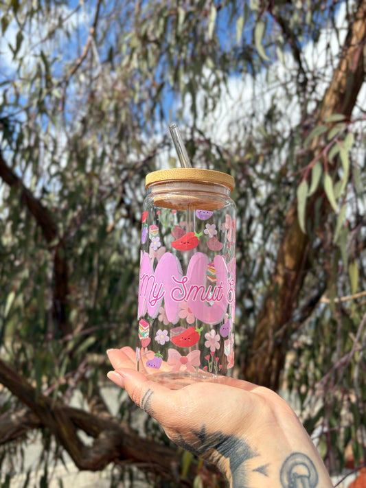 Bookish Glass Tumbler: "In My Smut Era"