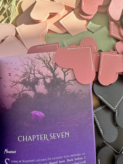 Sweetheart Leather Bookmark - Bookish Merch