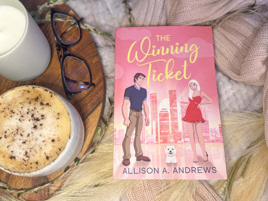 The Winning Ticket (Circle of Friends Book 1) by Allison A Andrews - Signed Paperback + Character Art